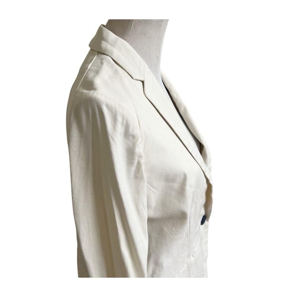 Rag & Bone Cream Linen Margot Blazer Sport Coat with Notched Lapel Size 0 - Picture 4 of 14